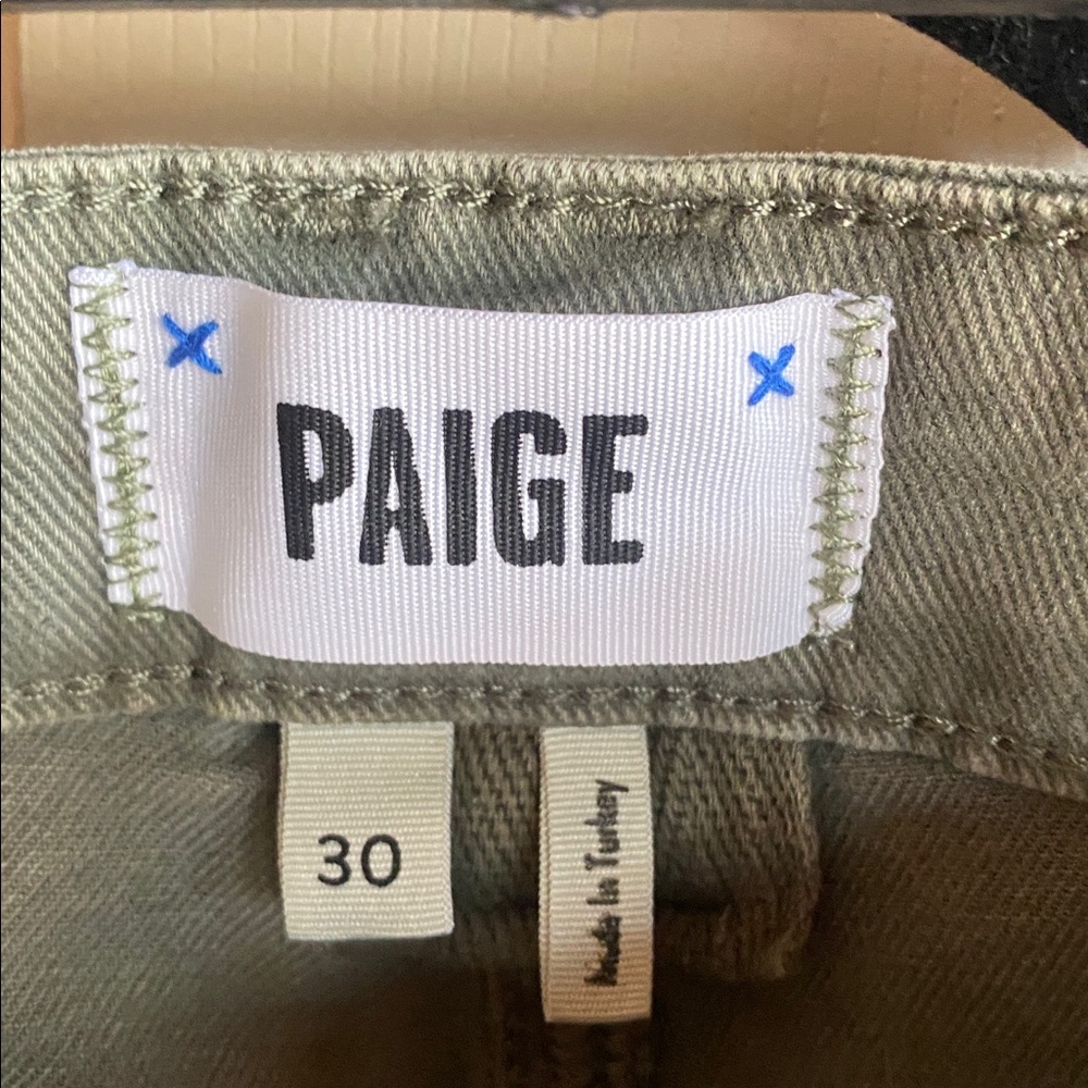 PAIGE NWT Alexis High Rise Barrel Leg Cargo Jeans - Picture 12 of 16